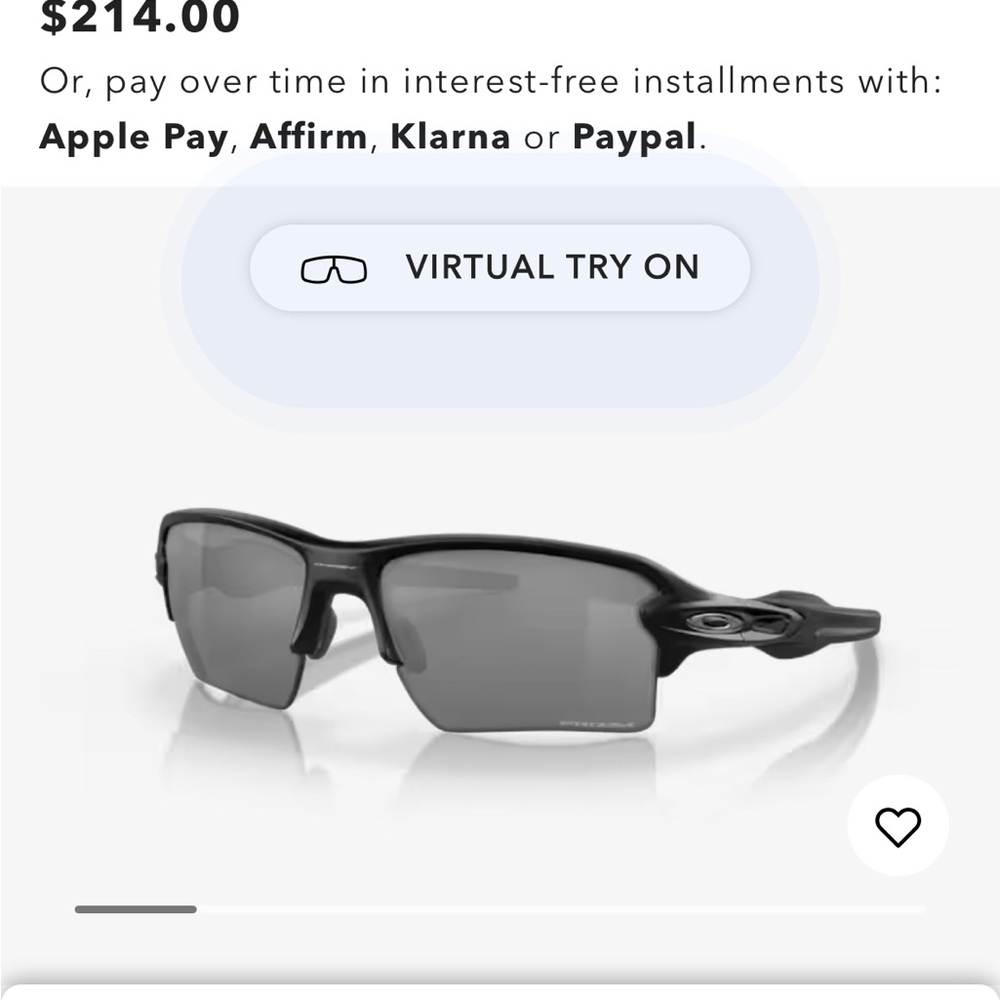 Oakley Matte Black Performance Sunglasses